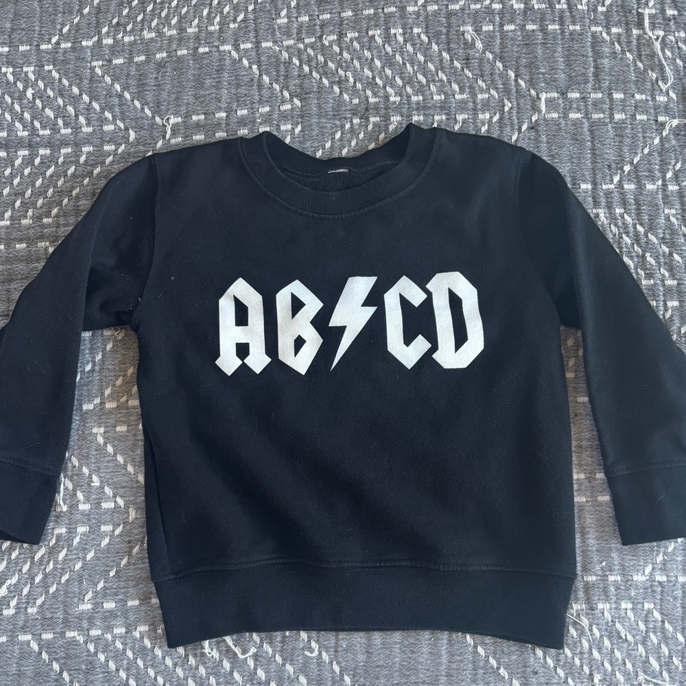 Kids Black Graphic Sweatshirt